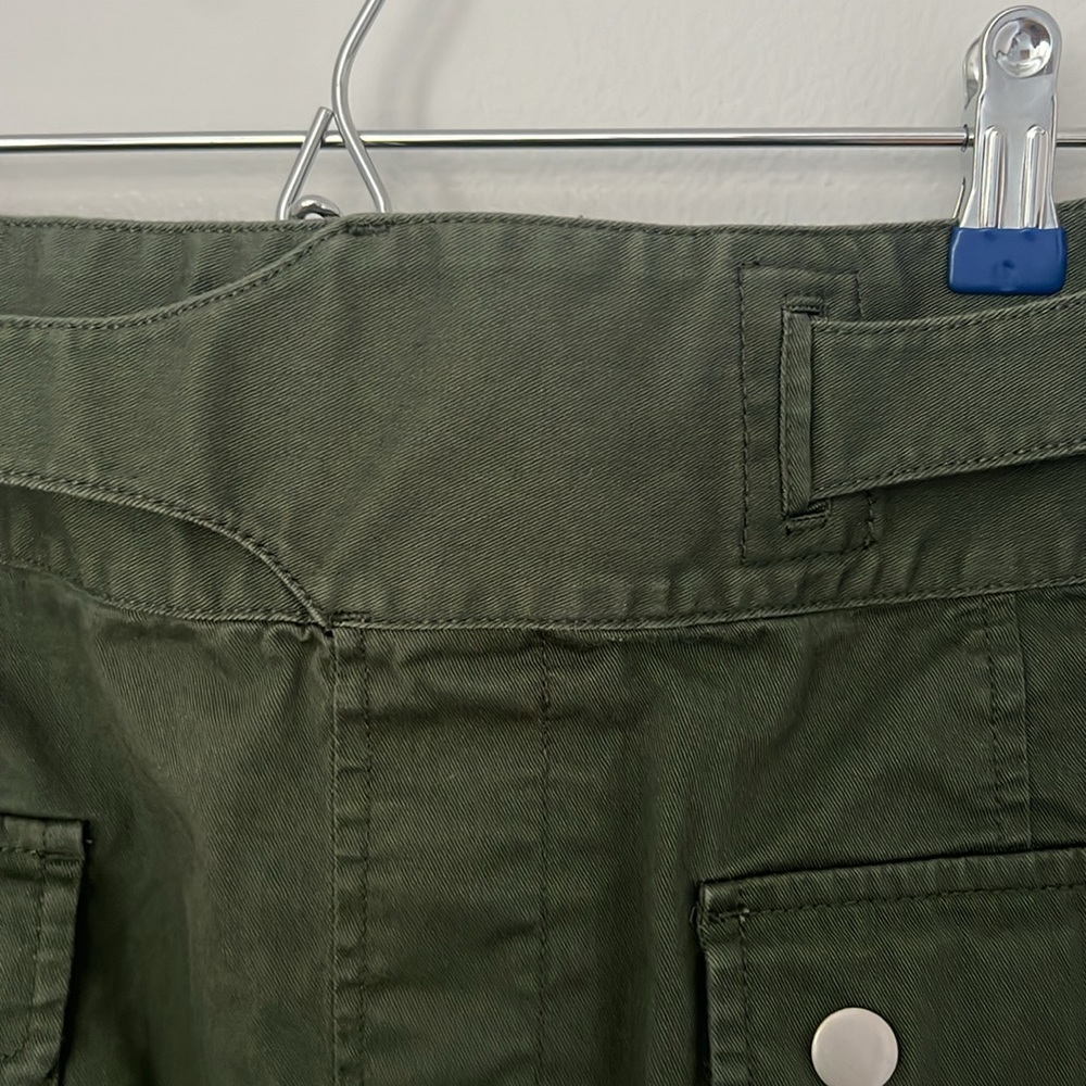 Lands' End Olive Green Pencil Skirt